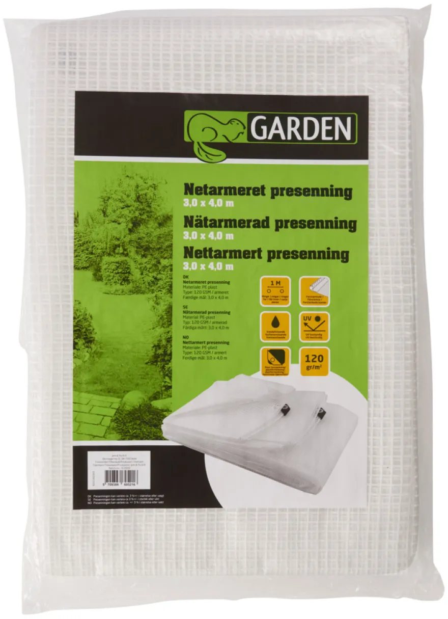 Armert presenning 300 x 400 cm 12 m² - Garden®