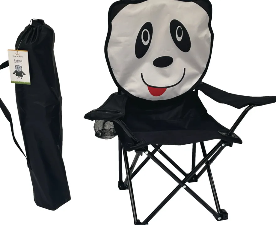 Barnecampingstol panda 35 x 35 x 62 cm - Sunlife®