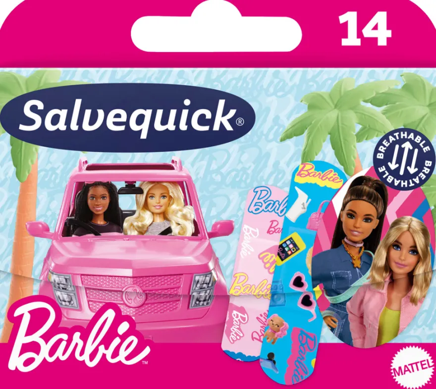 Barneplaster Salvequick Barbie - 14 stk.