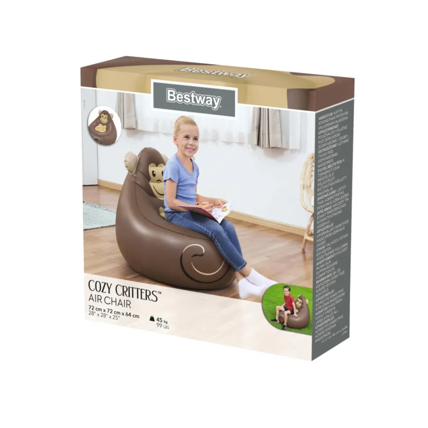 Bestway Cozy Critters oppblåsbar stol – ape