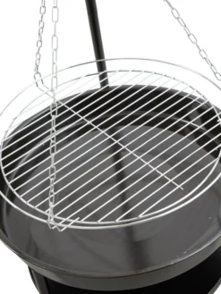 Bålpanne tripod med bålfat og rist - Grillexpert