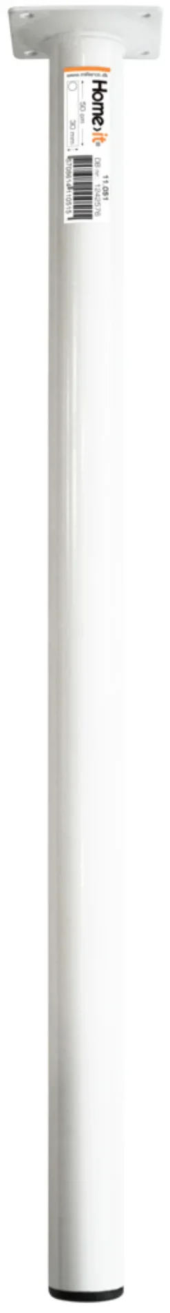 Bordben Ø30 mm x 50 cm hvit