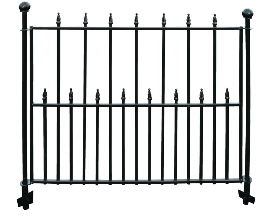 Dekorasjonsgjerde svartlakkert