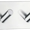 Dobbel krok selvklebende 90 mm - krom