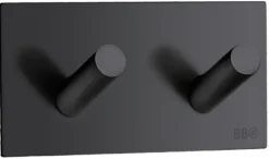 Dobbel krok selvklebende 90 mm - matt svart