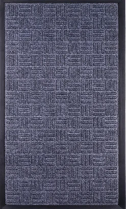 Dørmatte grå kunststoff 45 x 75 cm