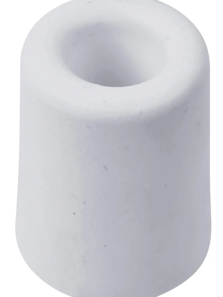 Dørstopper Ø40 x H75 mm hvit plast