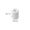 Dørstopper Ø38 x H48 mm hvit plast