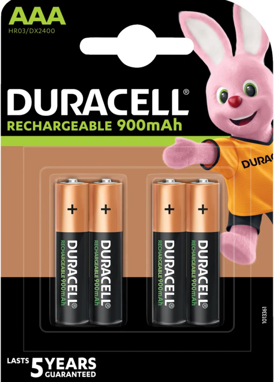 Duracell oppladbare batterier AAA 4-pk.