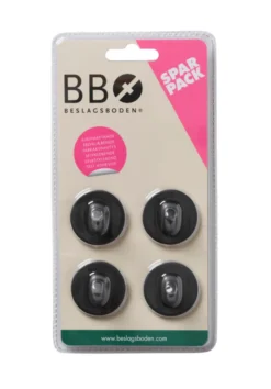 Enkel krok Ø30 mm 4-pk. - matt svart
