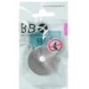 Enkel krok selvklebende Ø48 mm - børstet