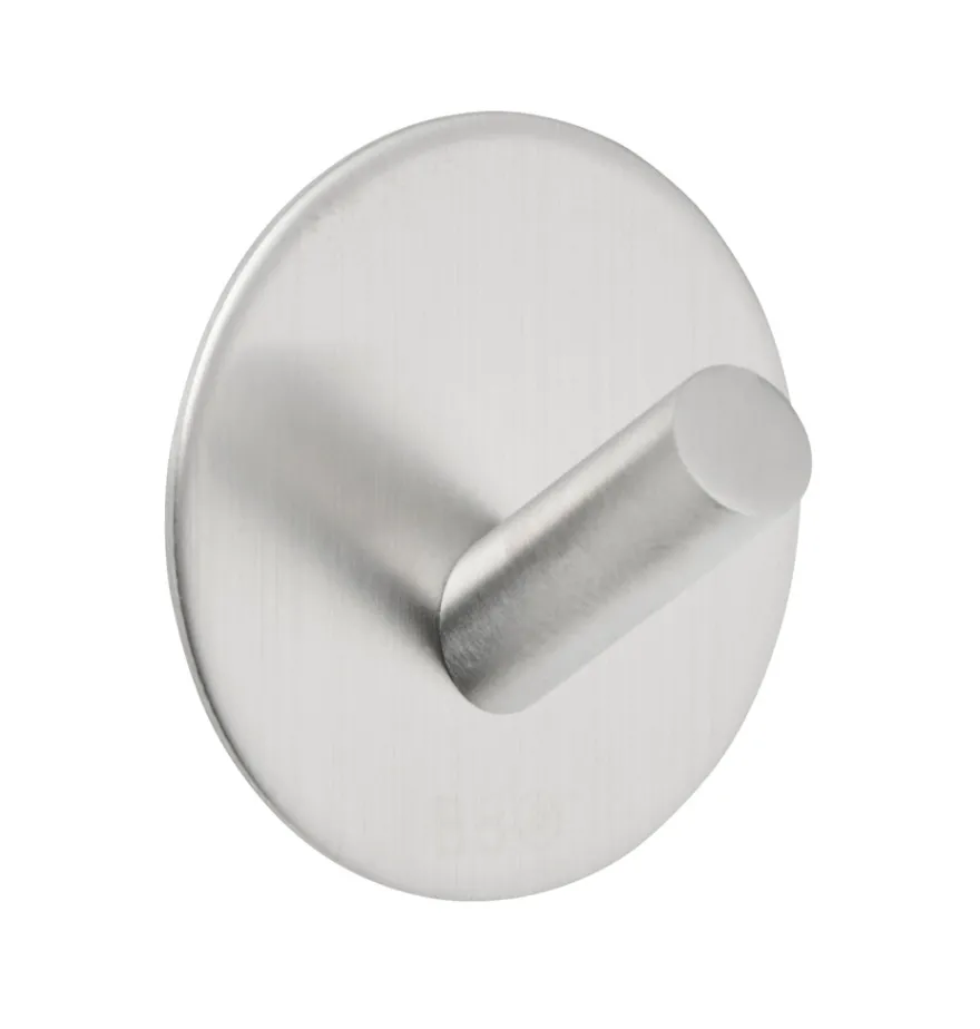 Enkel krok selvklebende Ø48 mm - børstet