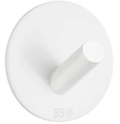 Enkel krok selvklebende Ø48 mm - hvit