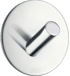 Enkel krok selvklebende Ø48 mm - krom