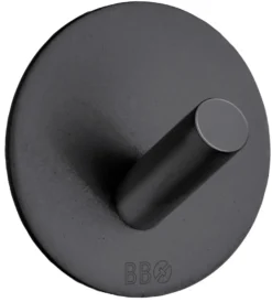 Enkel krok selvklebende Ø48mm - matt svart