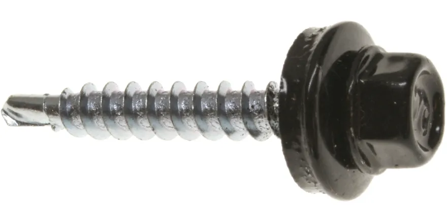 Farmerskrue Wing 4,8 x 35 hvit - 25 stk.