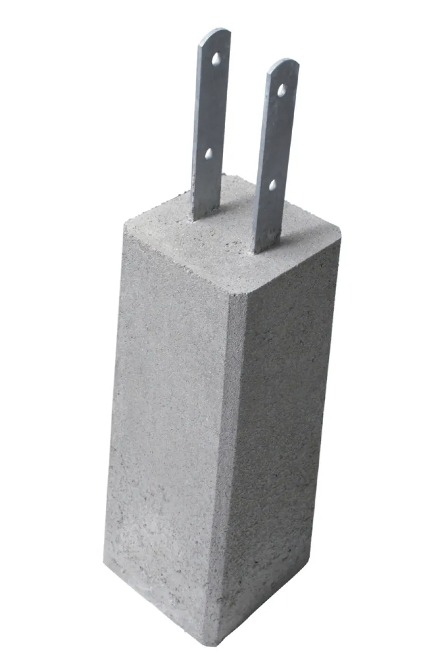 Fundament plint 500 4" med fast stolpesko