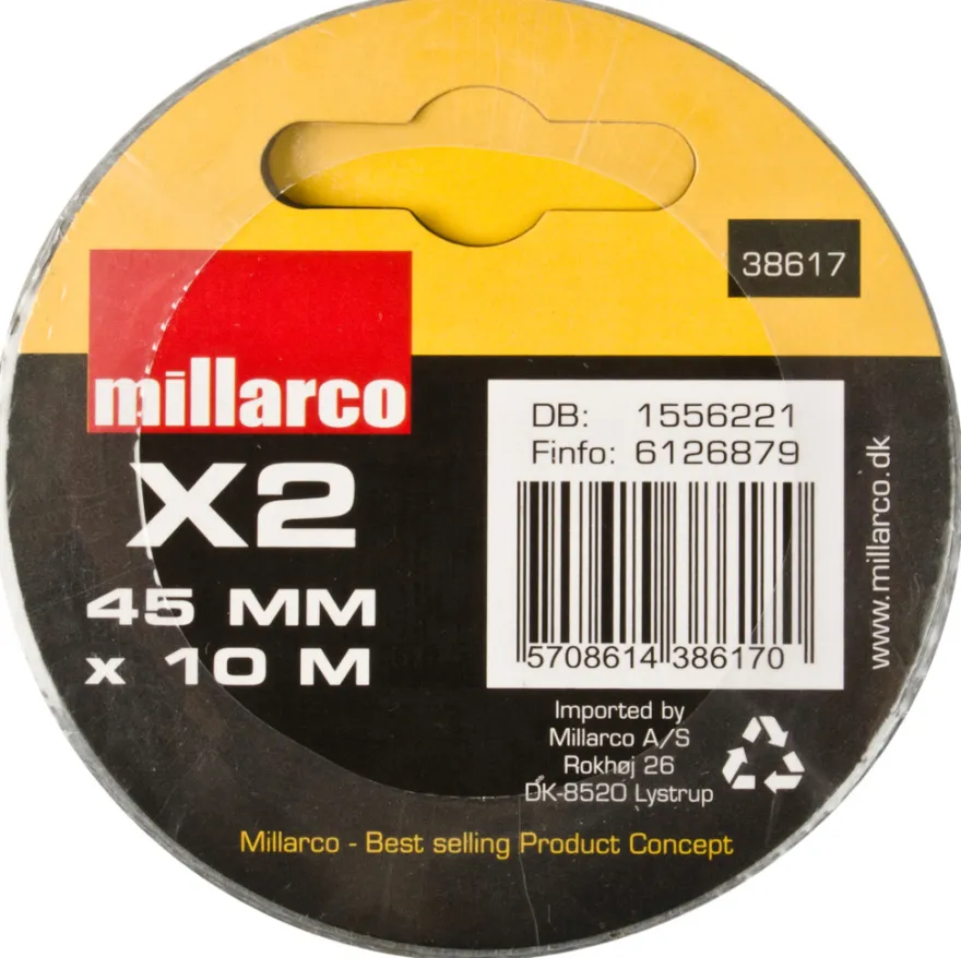 Gaffatape 45 mm x 10 m 2-pk