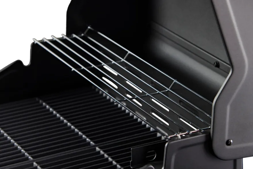 Gassgrill 3 brennere og sidebrenner svart - Grillexpert