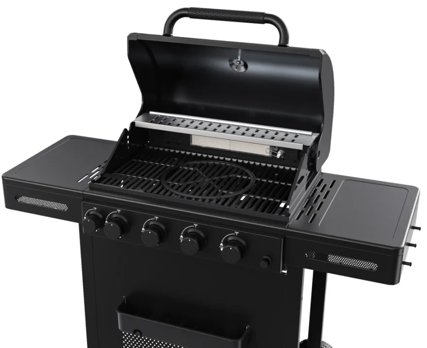 Gassgrill med 4 brennere og bakbrenner – Grillexpert