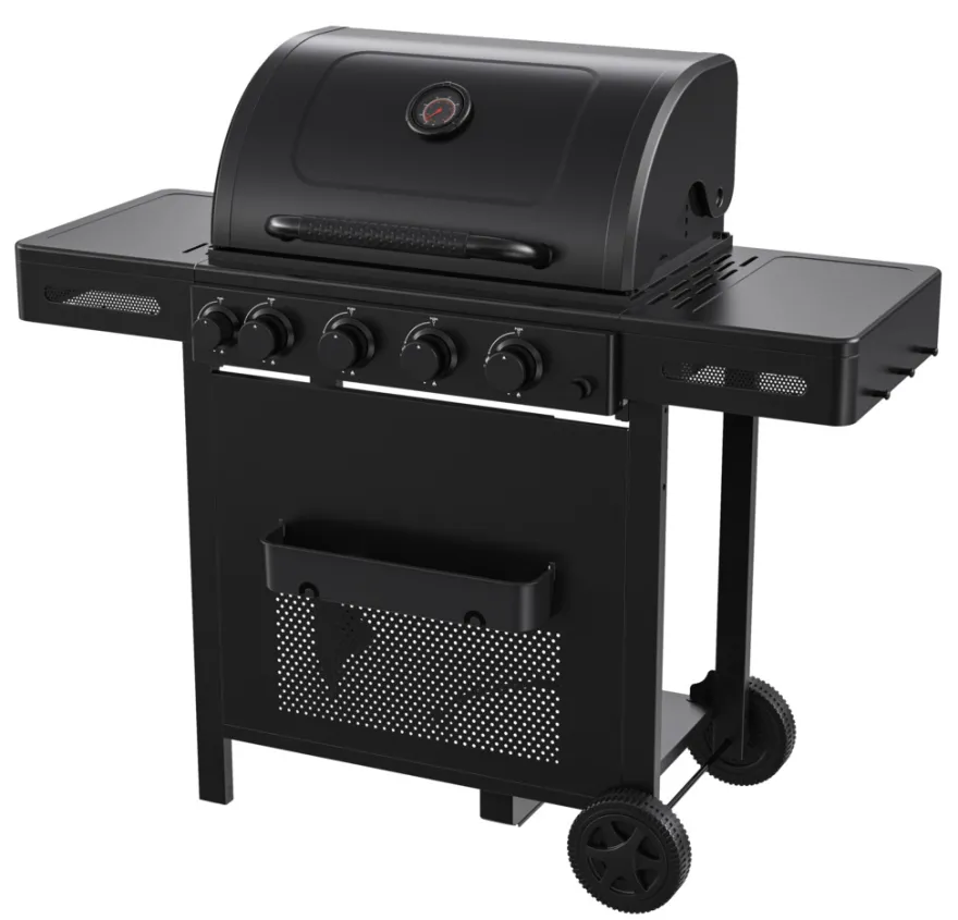 Gassgrill med 4 brennere og bakbrenner – Grillexpert