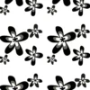 GEYSER® Black Flower dusjforheng 180 x 200 cm