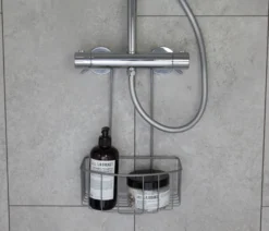 GEYSER® dusjkurv matt grå m/bøyleoppheng