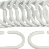 GEYSER® forhengsringer hvit 12 stk.