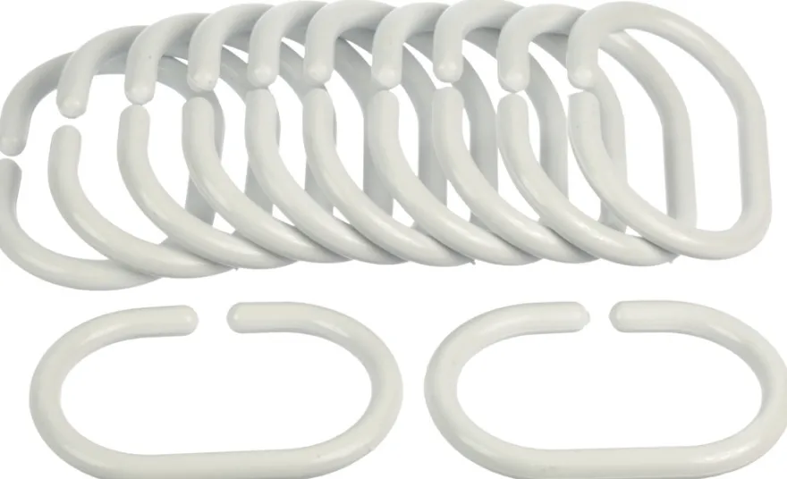 GEYSER® forhengsringer hvit 12 stk.