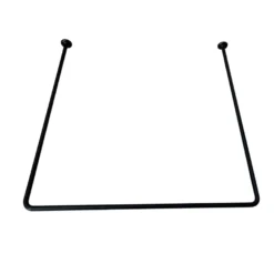 GEYSER® gardinstang U-form 90 x 90 x 90 cm svart