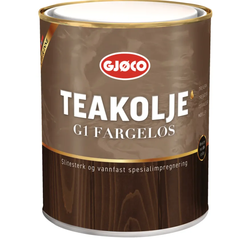 Gjøco Teakolje matt G1 Båtimpregnering 0,75 liter