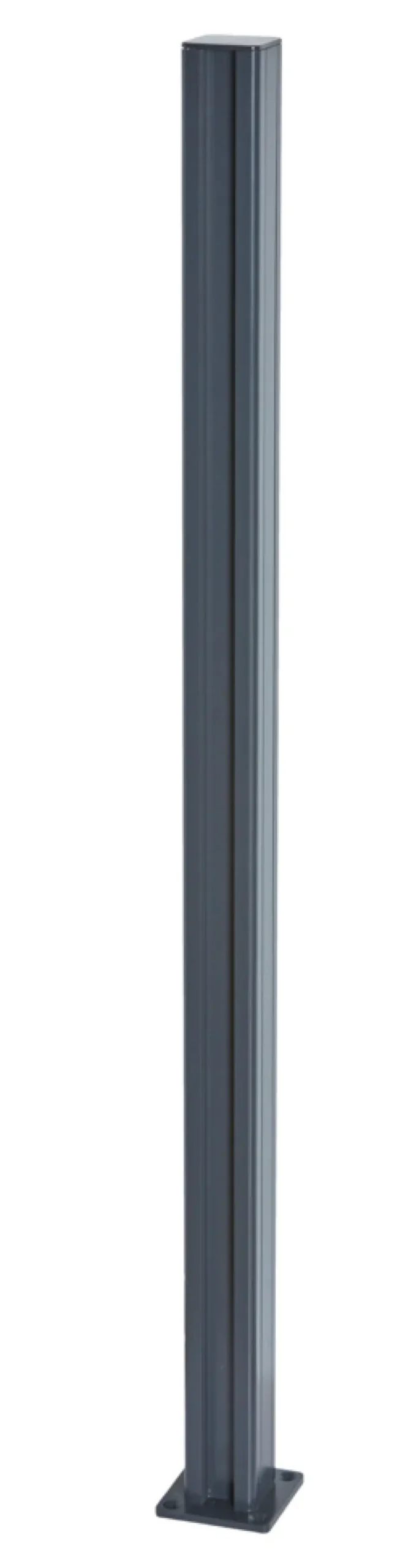 Gjerdestolpe 5 x 5 x 95 cm svart