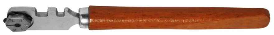 Glasskjærer med trehåndtak 100 mm