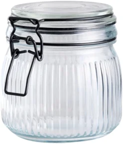 Glasskrukke riflet 0,5 liter - DAY