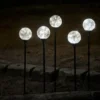Glasskuler på spyd 50 LED 5-pk.