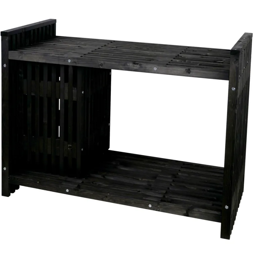 Grillbord svart 123 x 57,5 x 93 cm