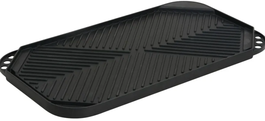 Grillplate helstøpt 49,5 x 27,3 cm - Grillekspert Premium