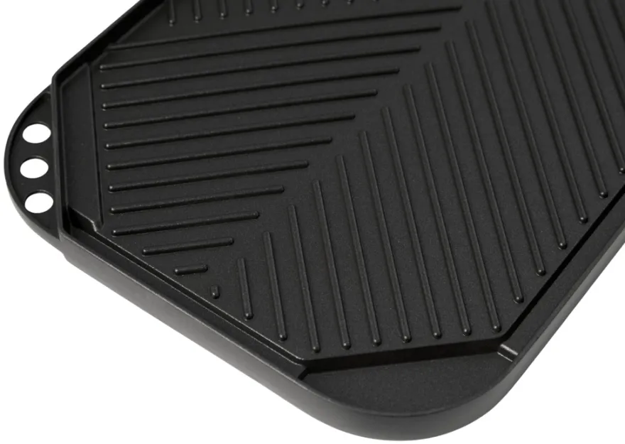 Grillplate helstøpt 49,5 x 27,3 cm - Grillekspert Premium