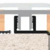 Gulvprofil basis aluminium - 6-10 mm x 0,9 meter