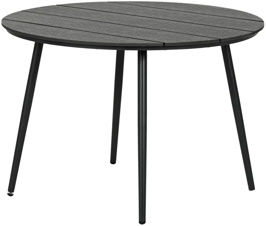 Hagebord Madrid svart Ø110 cm - Sunlife®