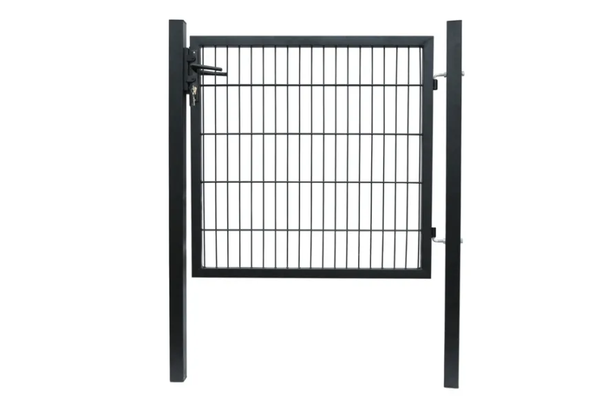 Hageport metall svart 100 x 100 cm