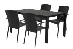 Hagestol Lissabon rotting/metall svart - Sunlife®