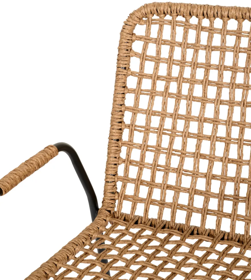 Hagestol Madison svart/natur – Sunlife®