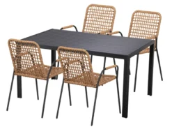Hagestol Madison svart/natur – Sunlife®