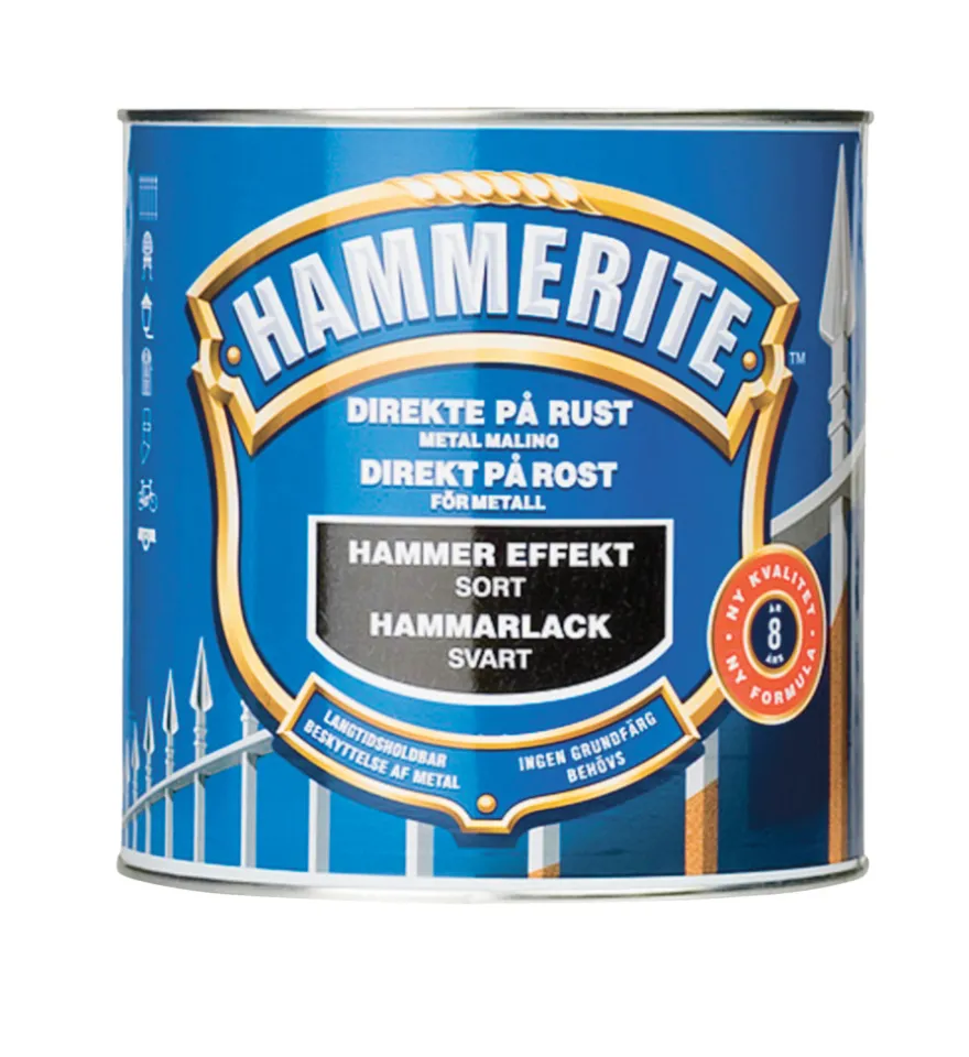 Hammerite metallmaling svart hammereffekt 750 ml