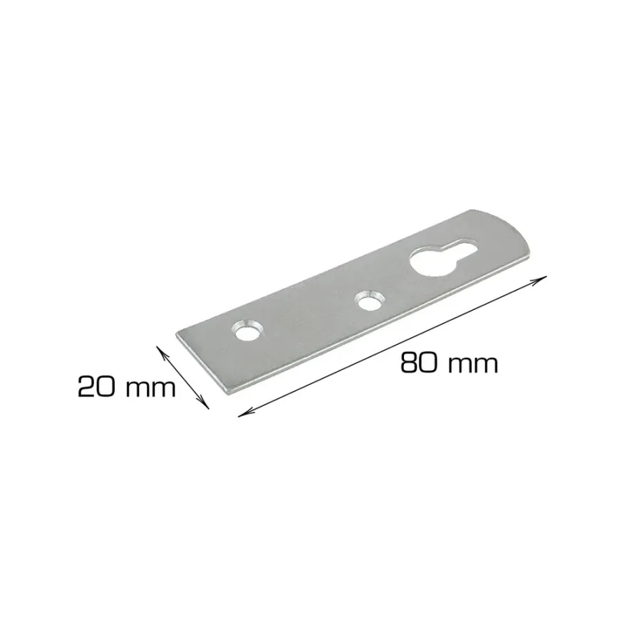 Hektebeslag 80 x 20 mm - 4 stk.
