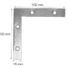 Hjørnebeslag 100 x 100 x 15 mm - 2 stk.