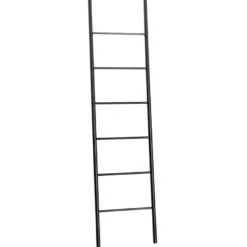 Håndkleholder bambus svart 180 x 45 cm