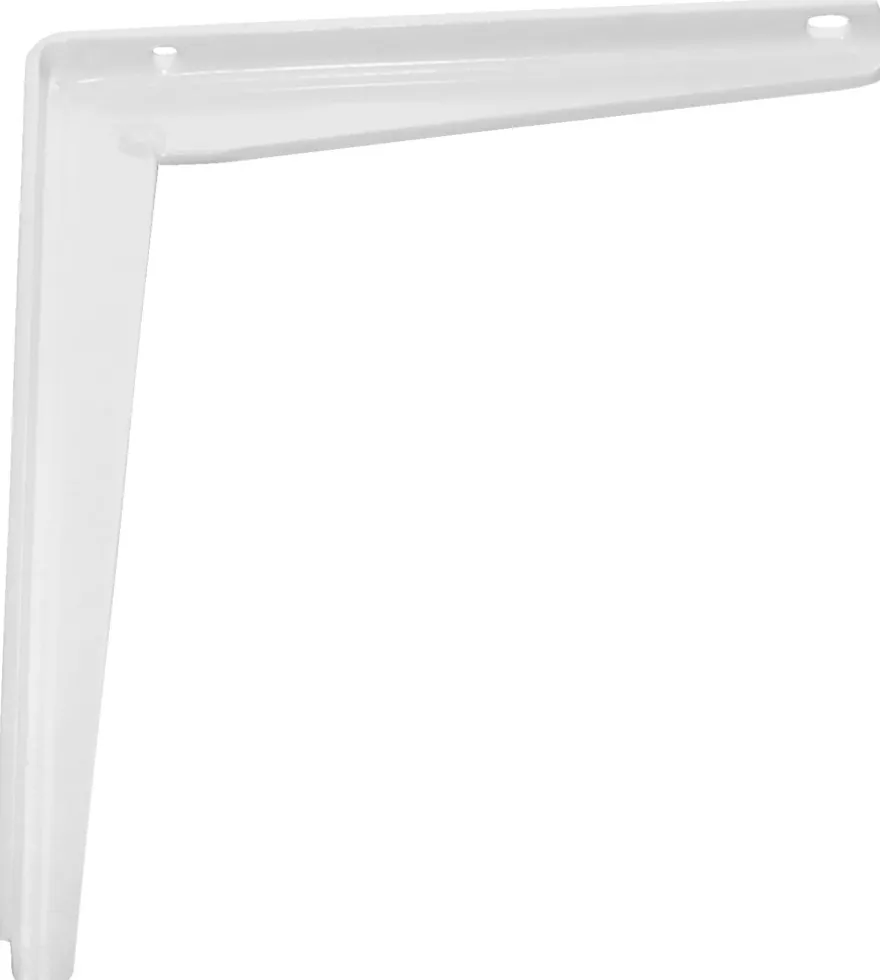 Hyllebrakett T-profil 200 x 250 mm hvit
