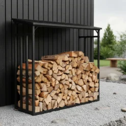 Ignite Nordic vedstabler m/blikktak 185 x 70 x 185 cm